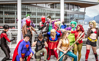 DC Comic group at Anime Evolution 2015